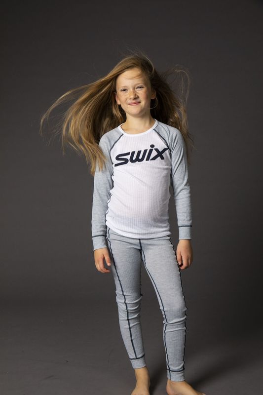 Swix RaceX Bodyw Pants Jr Grey Melange